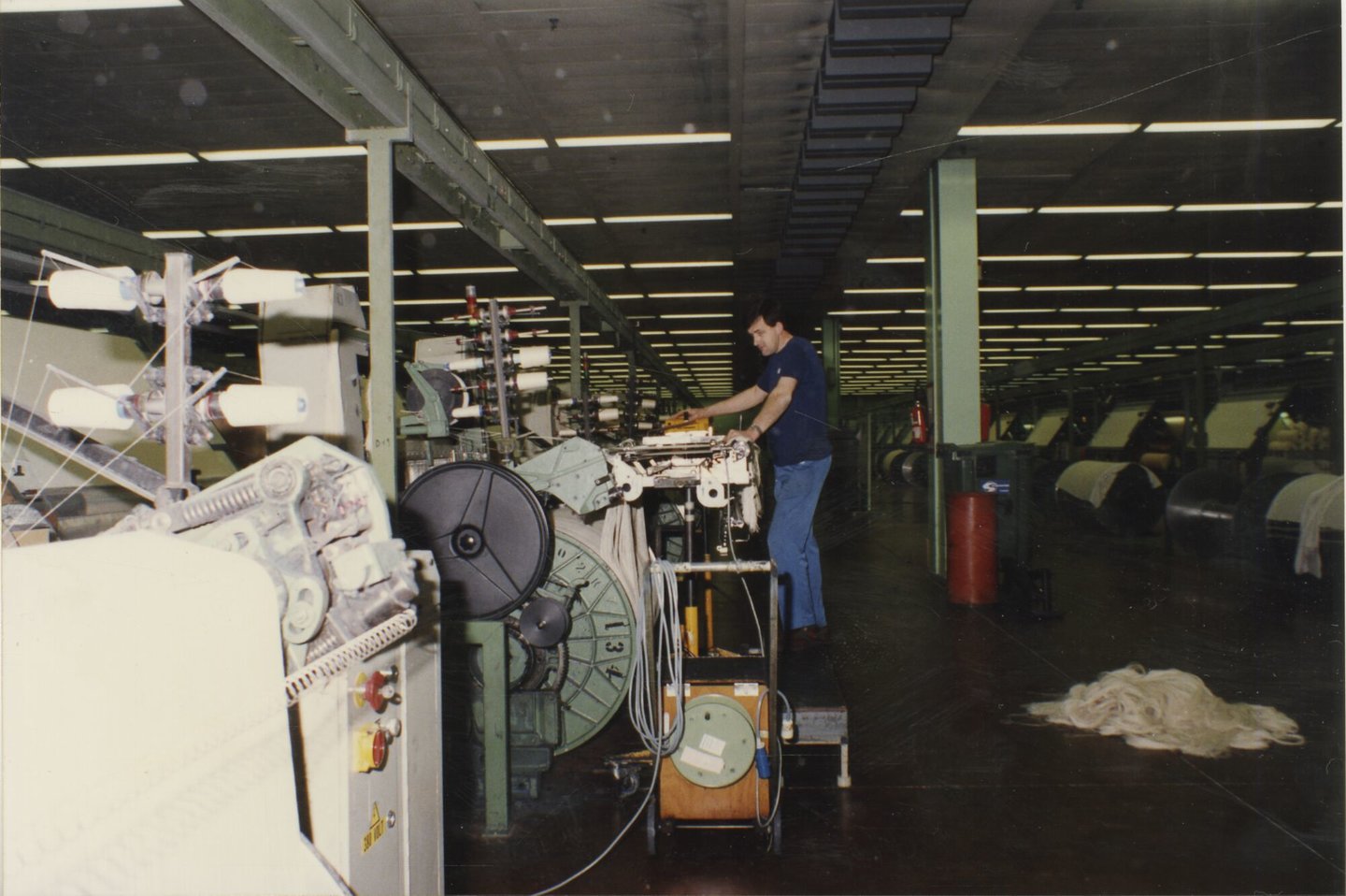 Binnenzicht textielfabriek UCO Braun in Gent
