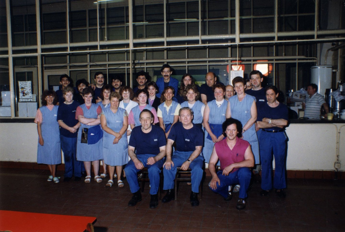 Personeelsfoto textielfabriek UCO Braun in Gent