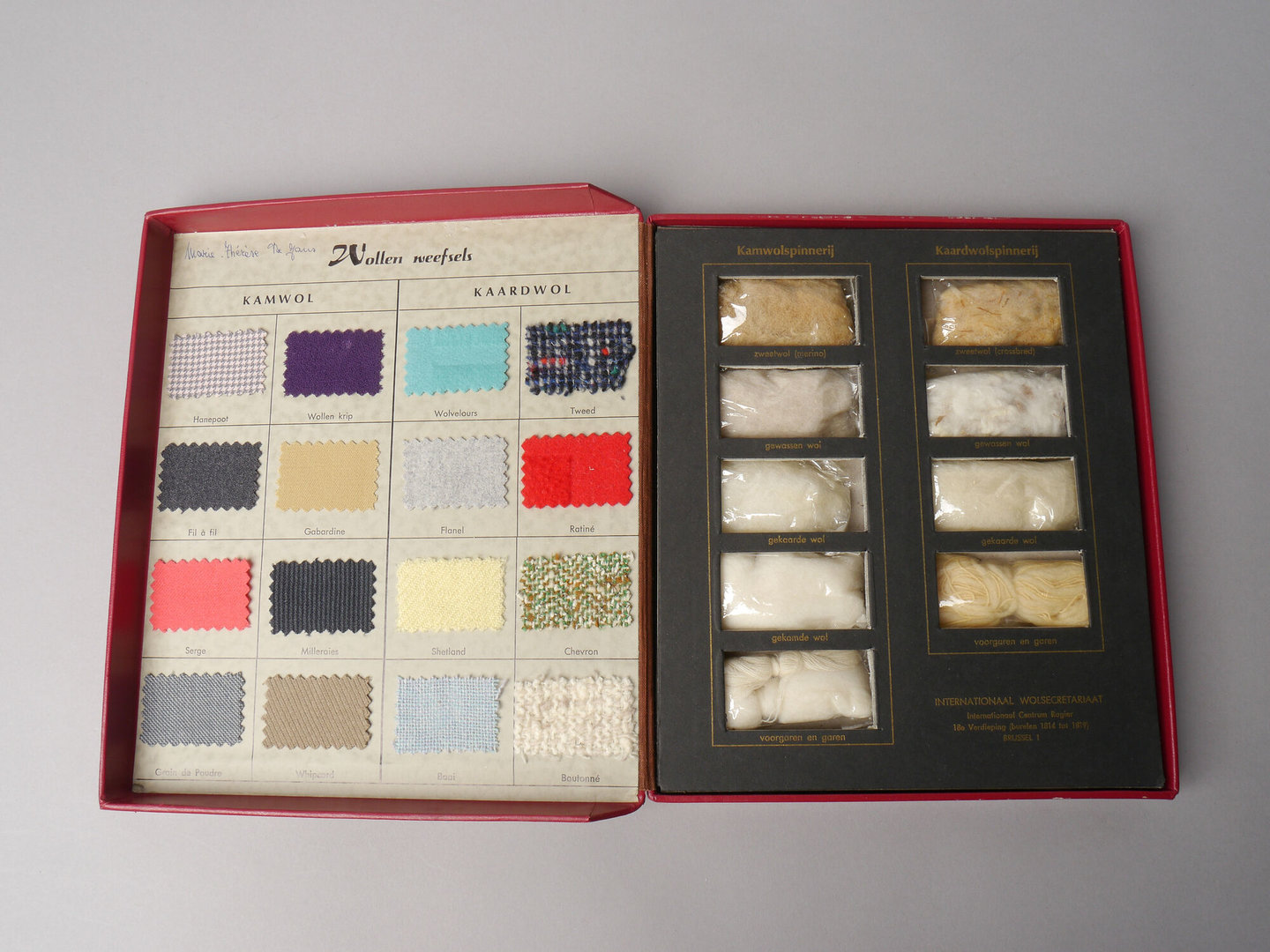 Didactische stalendoos 'De metamorfose van de wol'