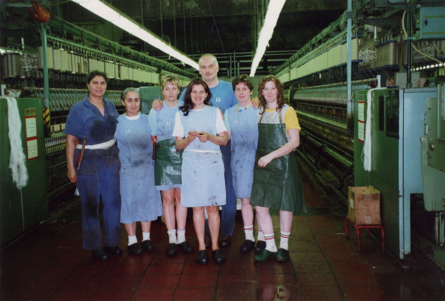 Binnenzicht vlasspinnerij Lys-Liève in Gent